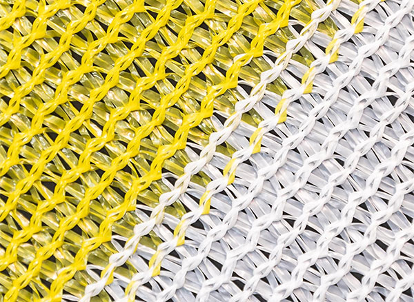 Yellow White Shade Net 100GSM